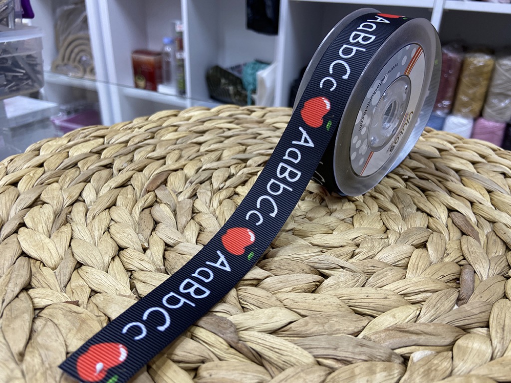 BASKILI KURDELE 2,5 CM / 1 METRE