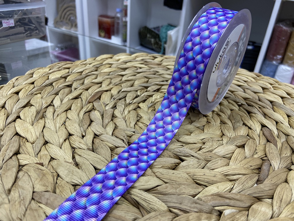 BASKILI KURDELE 2,5 CM / 1 METRE