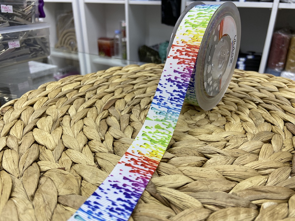 BASKILI KURDELE 2,5 CM / 1 METRE