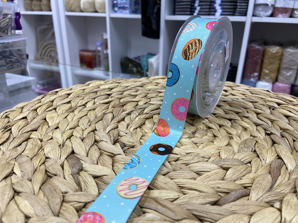 BASKILI KURDELE 2,5 CM / 1 METRE