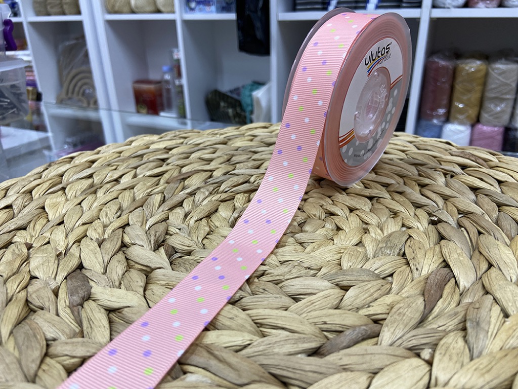 BASKILI KURDELE 2,5 CM / 1 METRE