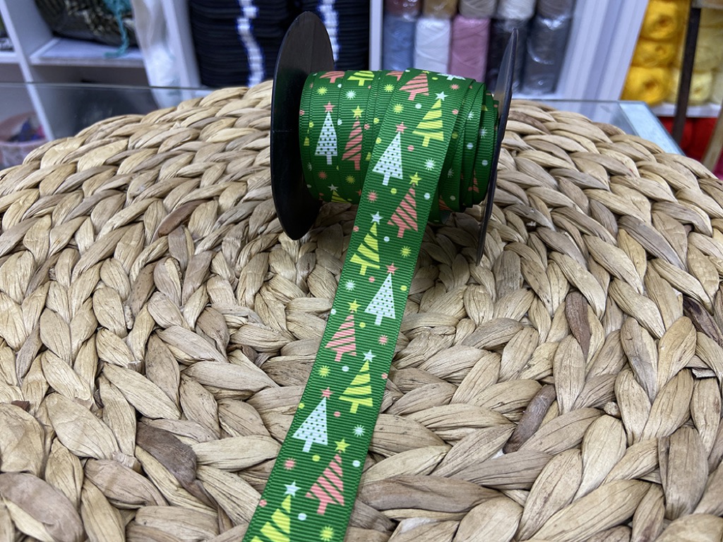 BASKILI KURDELE 2,5 CM / 1 METRE