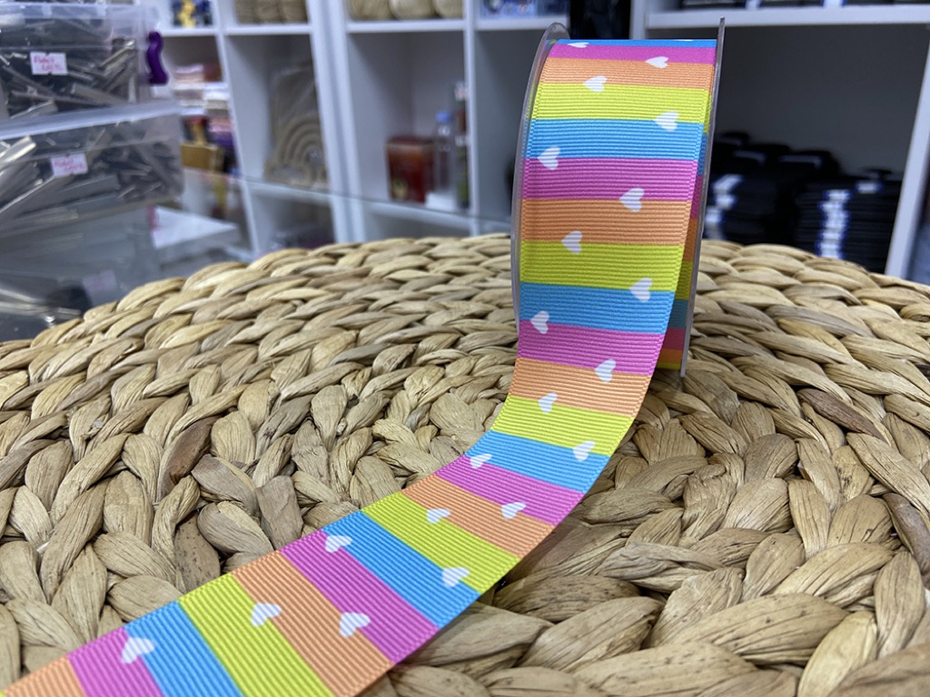 BASKILI KURDELE 4 CM / 1 METRE