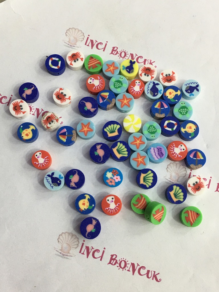 Fimo Hamur Ara Boncuk No:84