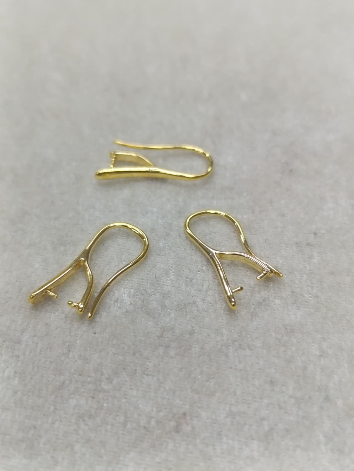 Tasarım Gold Renk Küpe Klipsi No:10