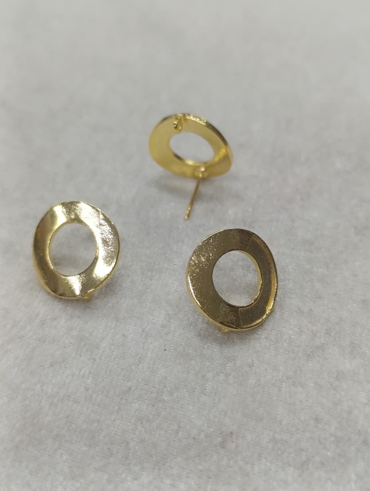 Tasarım Gold Renk Küpe Klipsi No:2