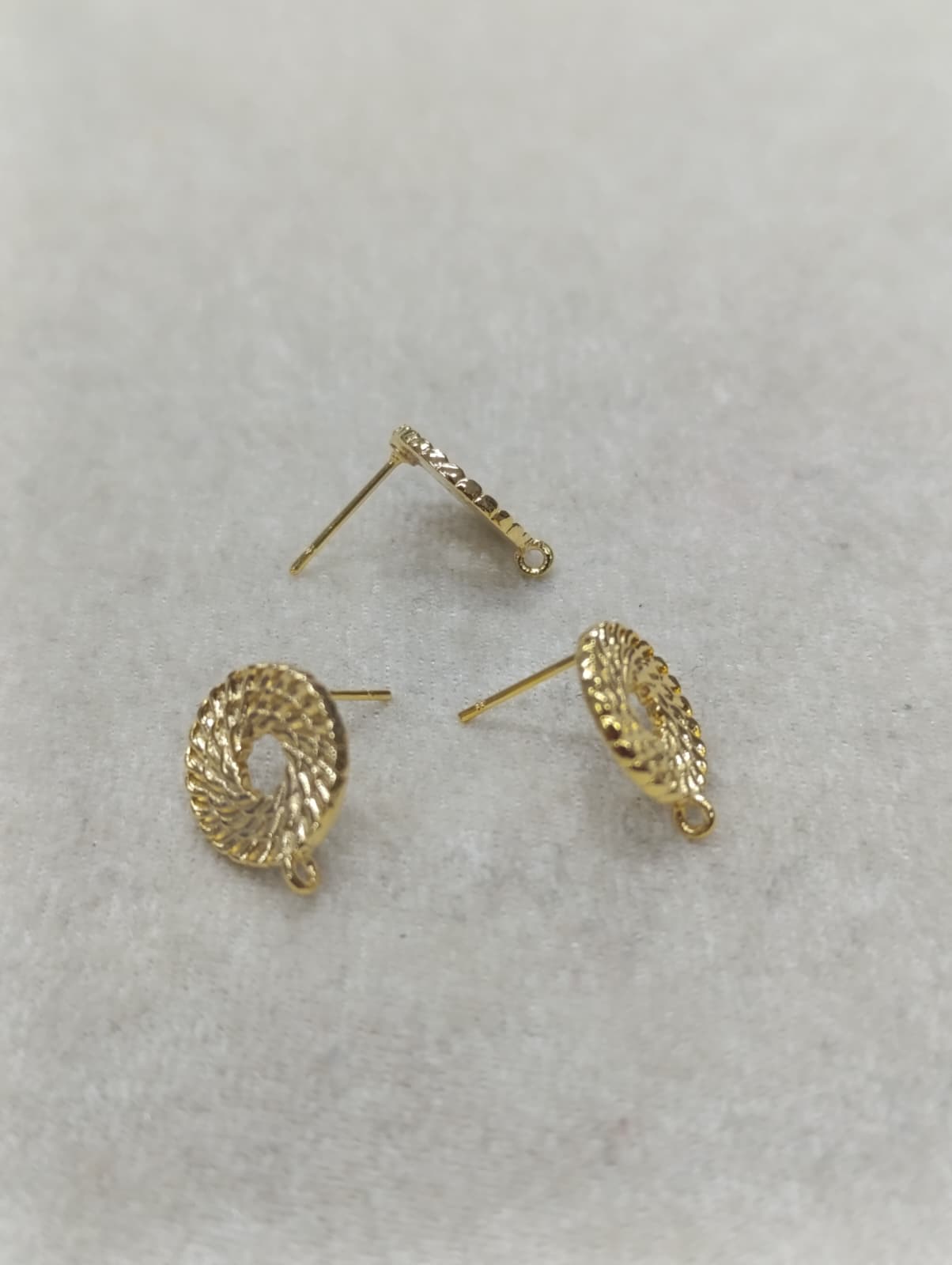 Tasarım Gold Renk Küpe Klipsi No:6