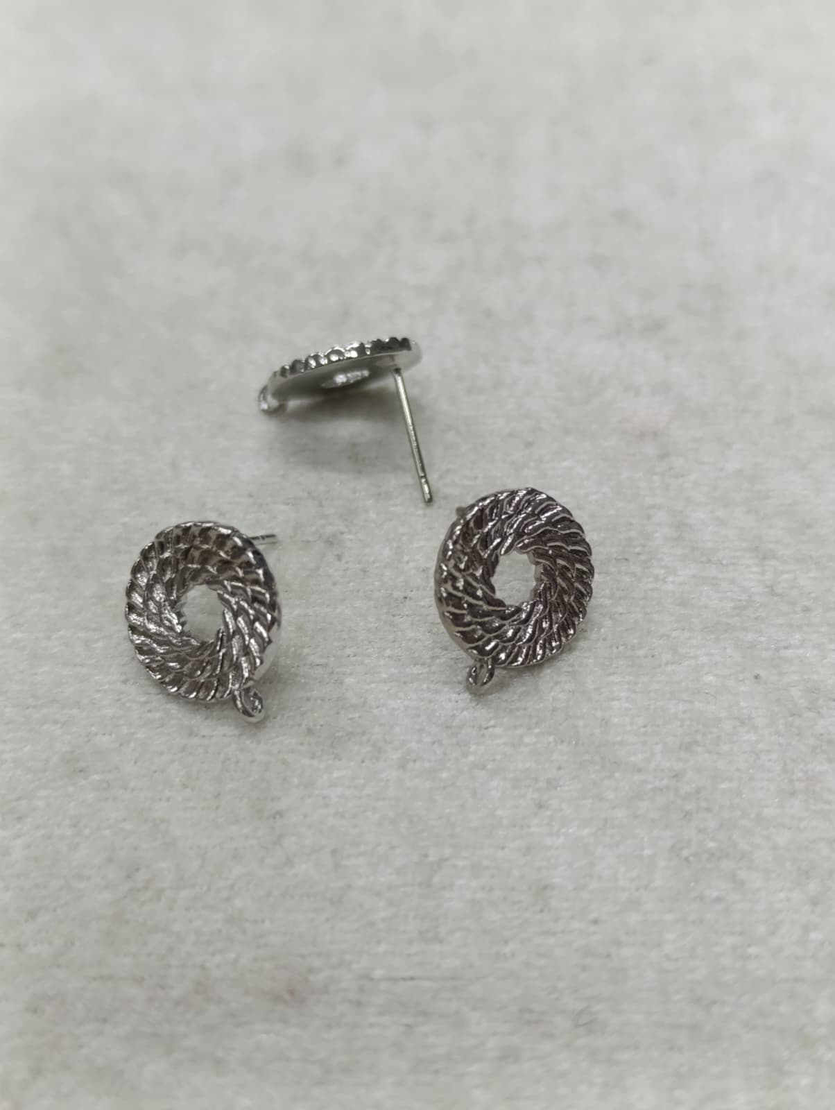 Tasarım Gümüş Renk Küpe Klipsi No:1